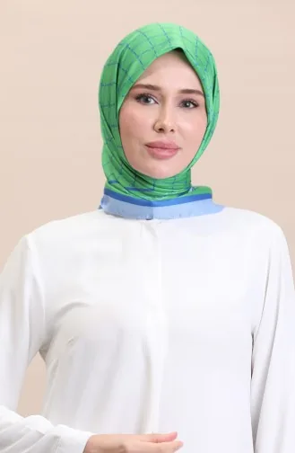 Écharpe En Coton Doux 19091-23 Vert Saxe 19091-23