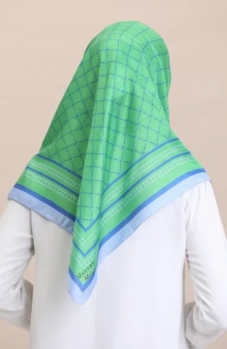 Écharpe En Coton Doux 19091-23 Vert Saxe 19091-23