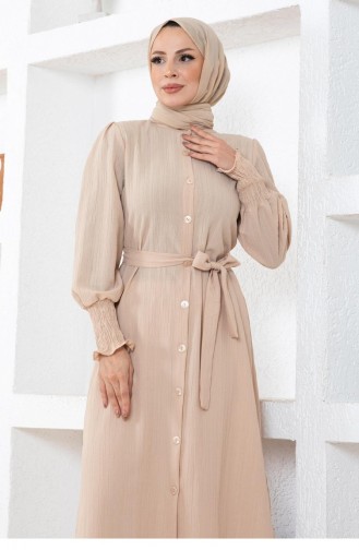 Schlitz-Anzug Beige 19233 15359