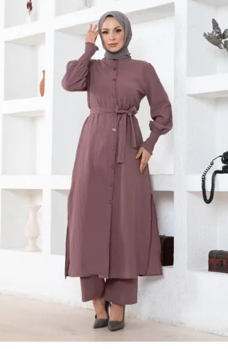Gedetailleerd Pak Met Split Dusty Rose 19233 15360