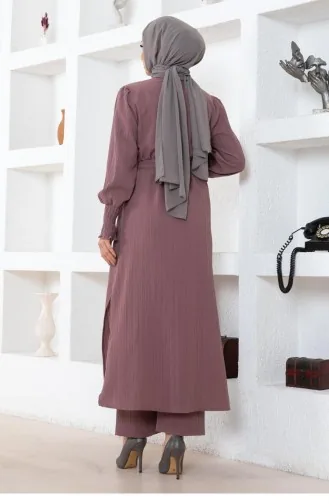 Gedetailleerd Pak Met Split Dusty Rose 19233 15360