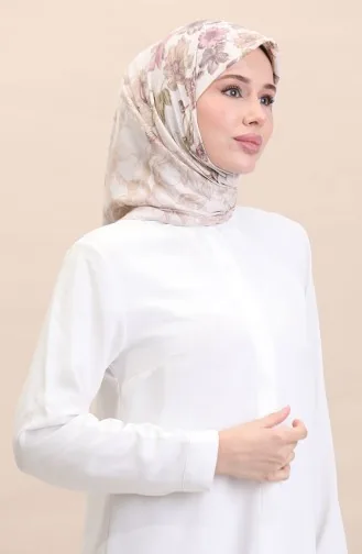 Sjaal Met Patroon CVS-07 Crème Kers 07