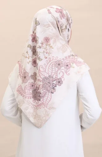 Sjaal Met Patroon CVS-07 Crème Kers 07