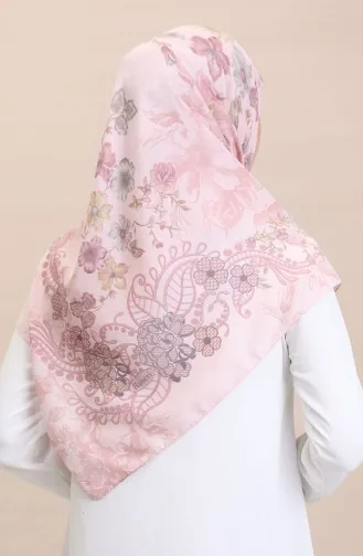 Desenli Eşarp CVS-08 Pembe