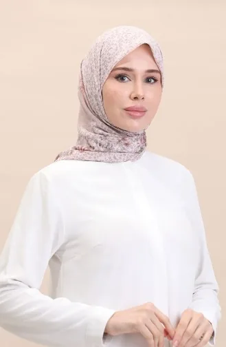 Écharpe à Motifs Flover-04 Vison Lilas 04