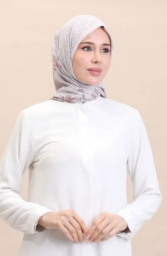 Gemusterter Schal Flover-08 Grau 08