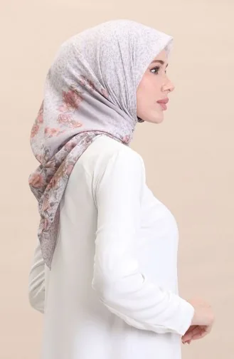 Gemusterter Schal Flover-08 Grau 08