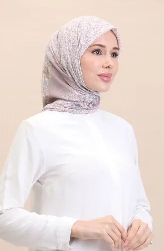 Écharpe à Motifs Flover-11 Vison Clair 11