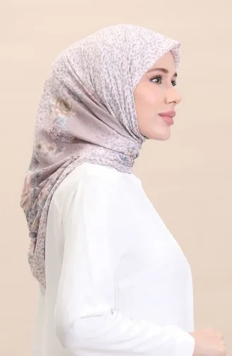 Écharpe à Motifs Flover-11 Vison Clair 11