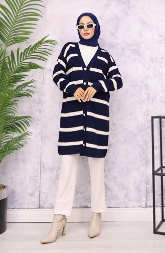 Navy Blue Cardigans 3090-04