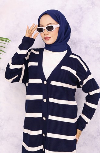 Navy Blue Cardigans 3090-04