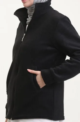 Fleece Met Opstaande Kraag 0860-01 Zwart 0860-01