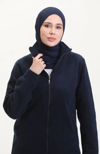 Stehkragen-Fleece 0860-02 Marineblau 0860-02