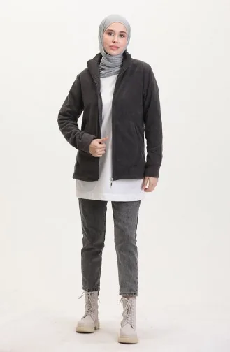 Fleece Met Opstaande Kraag 0860-05 Grijs 0860-05