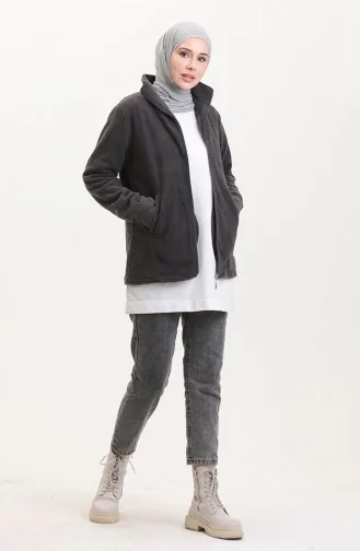 Fleece Met Opstaande Kraag 0860-05 Grijs 0860-05