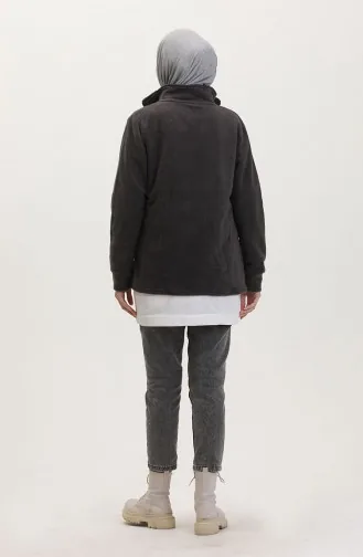 Fleece Met Opstaande Kraag 0860-05 Grijs 0860-05