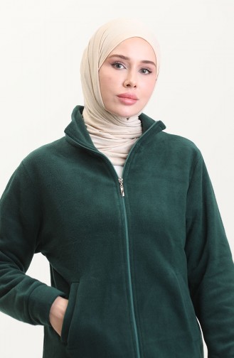 Mandarin Collar Fleece Jacket 0860-07 Khaki 0860-07