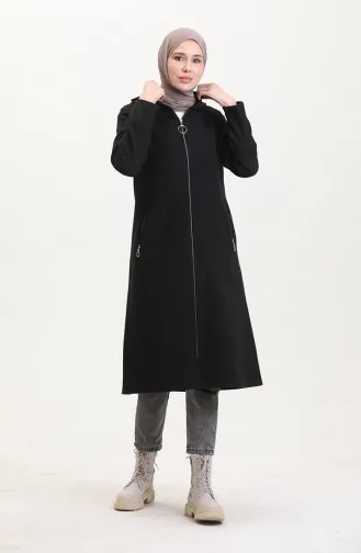 Hooded Cashmere Cape 8001-04 Black 8001-04