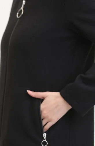 Hooded Cashmere Cape 8001-04 Black 8001-04