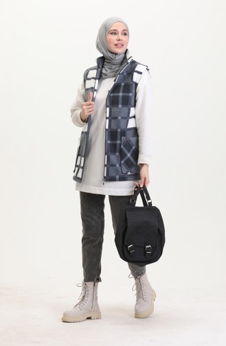 Polat Vest Plaid 2033-01 Grijs 2033-01