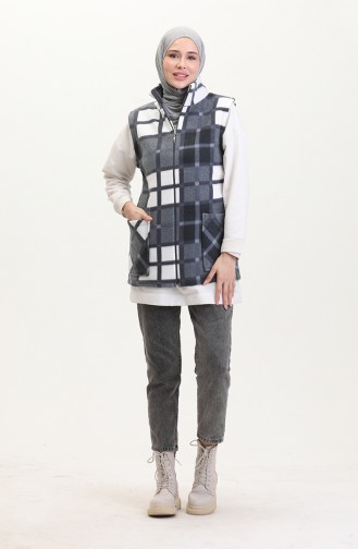 Polat Vest Plaid 2033-01 Grijs 2033-01