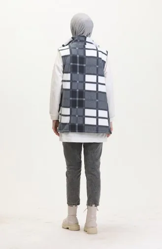 Polat Gilet Carreaux 2033-01 Gris 2033-01