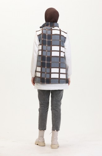 Polat Vest Plaid 2033-02 Bruin 2033-02