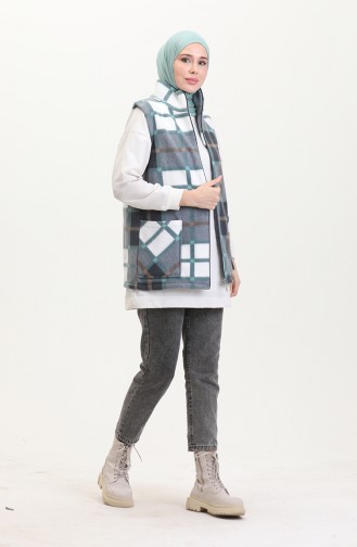 Polat Vest Plaid 2033-03 Groen 2033-03