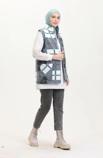 Polat Vest Plaid 2033-03 Green 2033-03