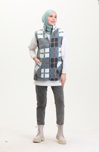 Polat Vest Plaid 2033-03 Groen 2033-03
