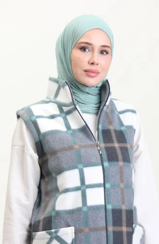 Polat Vest Plaid 2033-03 Green 2033-03