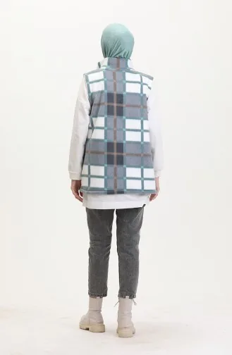 Polat Vest Plaid 2033-03 Green 2033-03
