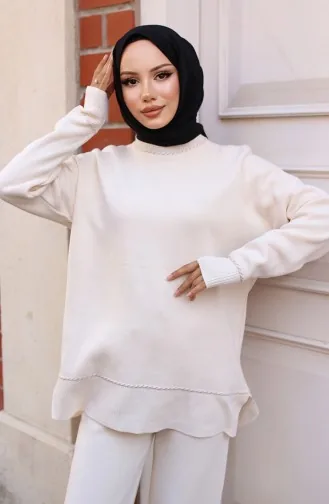 طقم تريكو بشريط 3085-04 إكرو 3085-04