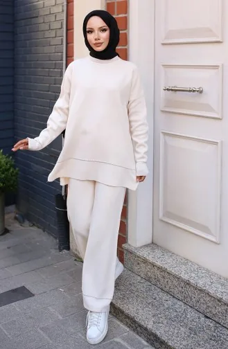 طقم تريكو بشريط 3085-04 إكرو 3085-04