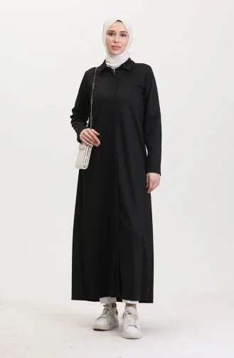 Abaya De Sport Zippée 13040-01 Noir 13040-01