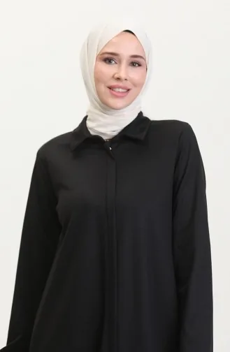 Abaya De Sport Zippée 13040-01 Noir 13040-01