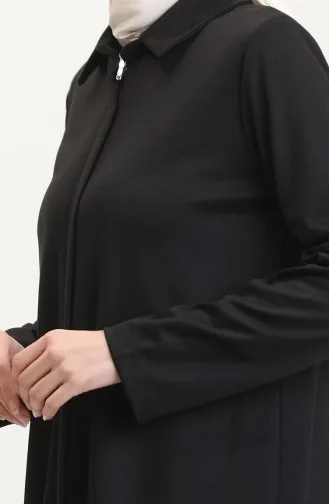 Abaya De Sport Zippée 13040-01 Noir 13040-01