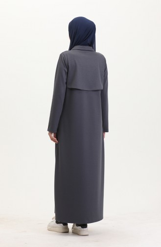 عباية رياضية بسحاب 13040-03 رمادي 13040-03