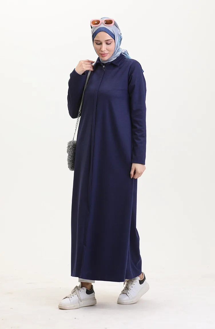 Fermuarlı Spor Ferace 13040-04 Lacivert