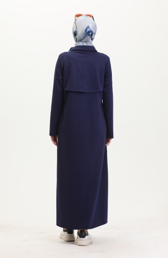 Navy Blue Abaya 13040-04