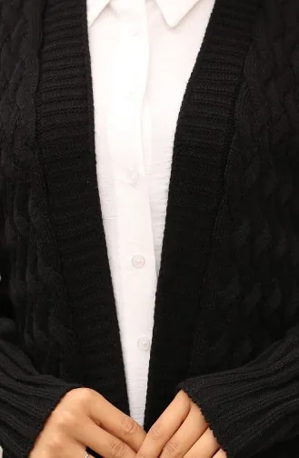 Schwarz Strickjacke 0386-03