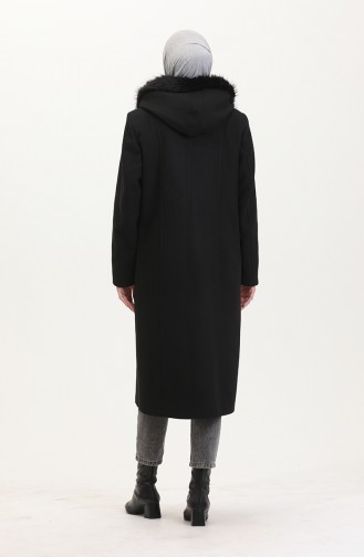 معطف طويل أسود 5074-01