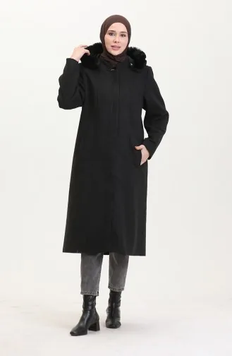 Grote Maat Jas Met Capuchon En Verborgen Rits 5074-03 Smoke 5074-03