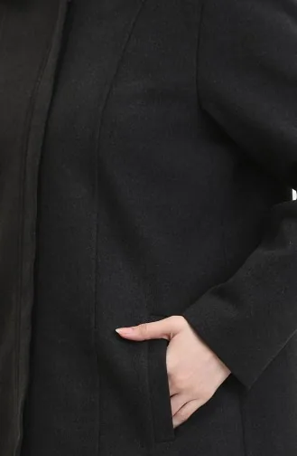 Grote Maat Jas Met Capuchon En Verborgen Rits 5074-03 Smoke 5074-03