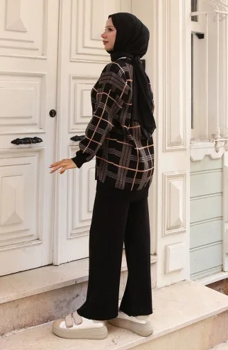 Breiwerk Cardigan Set 24118-03 Zwart 24118-03