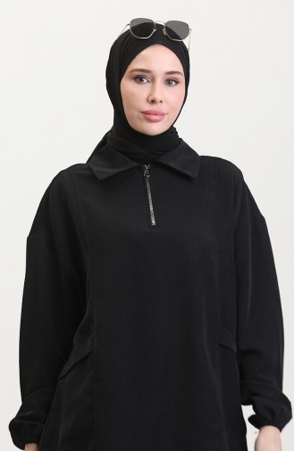 Spor Tunik Pantolon İkili Takım 5090-02 Siyah