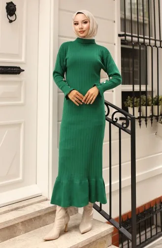 Robe Tricot A Froufrous 23009-12 Khaki 23009-12