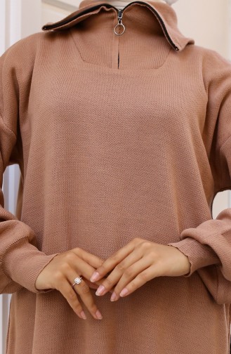 تونيك تريكو 11043-02 لون مينك 11043-02
