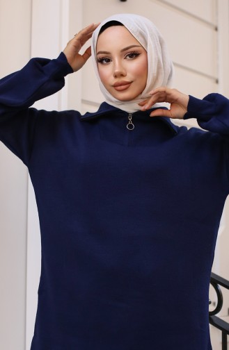 تونيك تريكو 11043-07 لون كحلي 11043-07