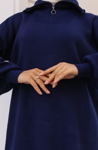 تونيك تريكو 11043-07 لون كحلي 11043-07